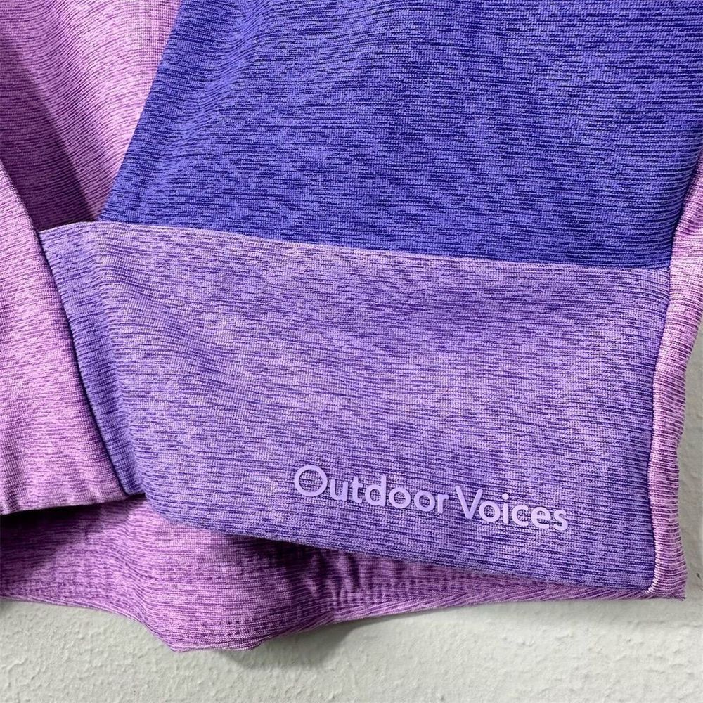 Outdoor Voices Venus Crop Top Orchid Purple Size S Medium Support Colorblock - Picture 5 of 9